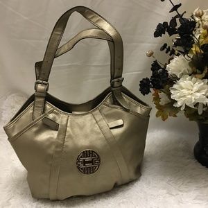 Nine & Co. Gold Shimmer Shoulder Purse
